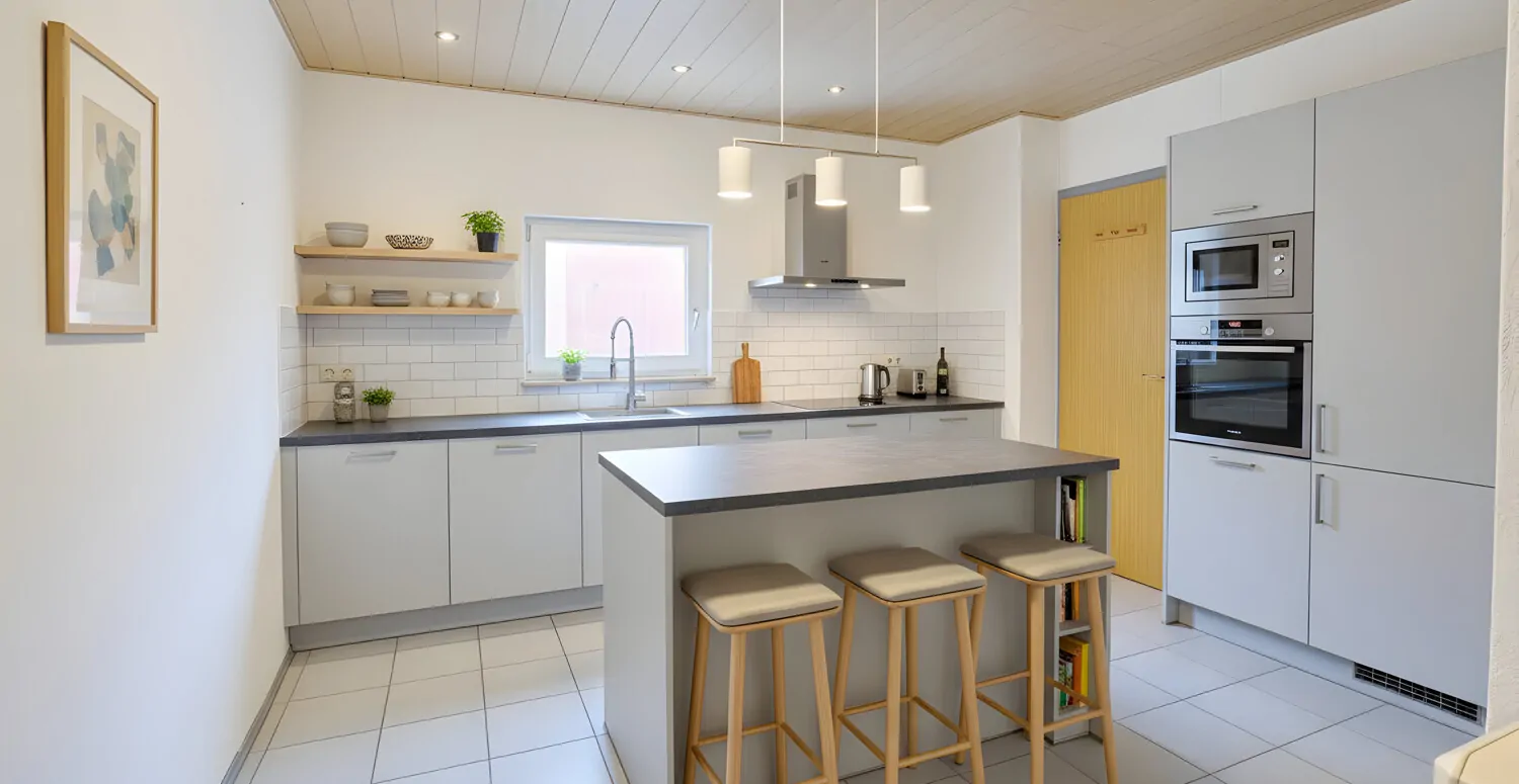 Küche digital möbliert