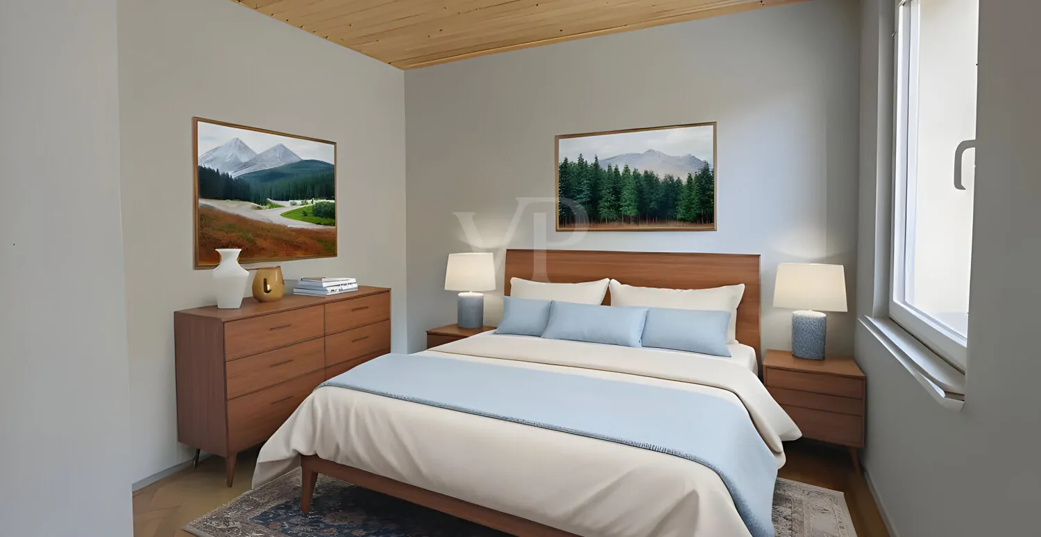 Schlafzimmer DG digital möbliert