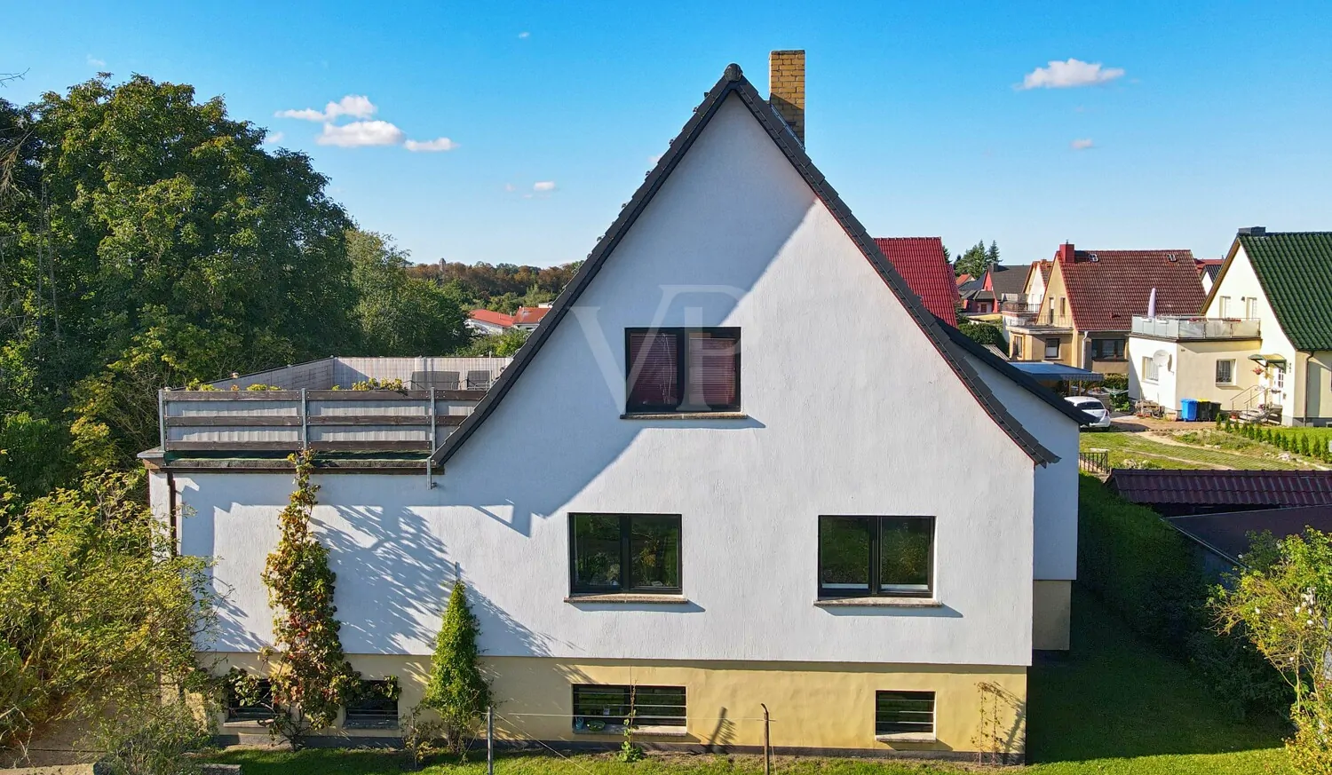 Rückansicht Luftaufnahmen