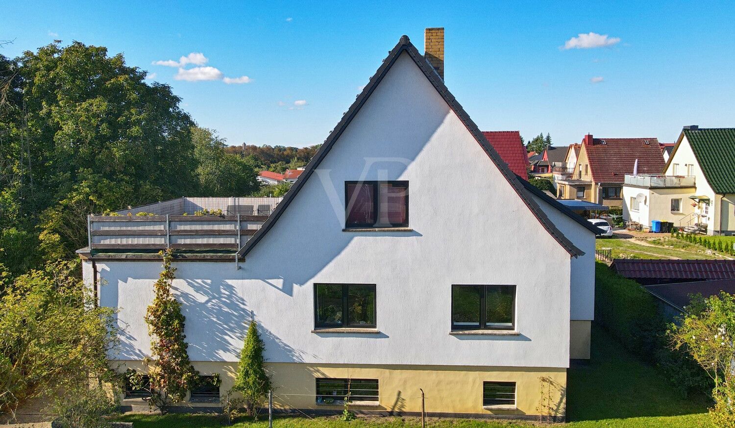 Rückansicht Luftaufnahmen