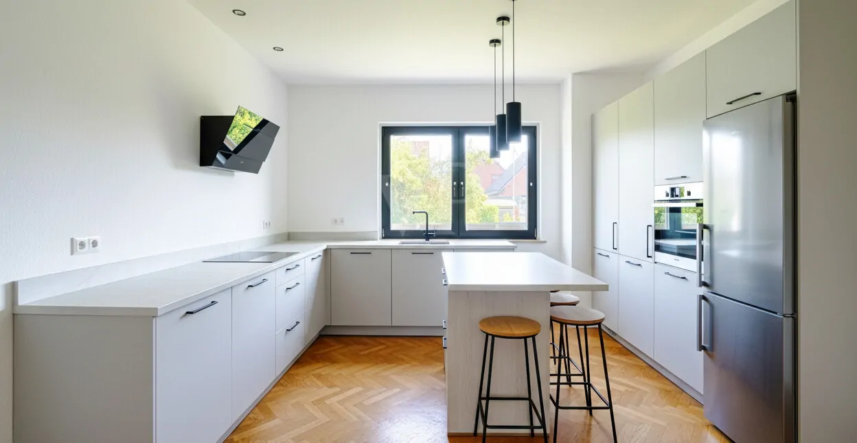 Küche digital möbliert