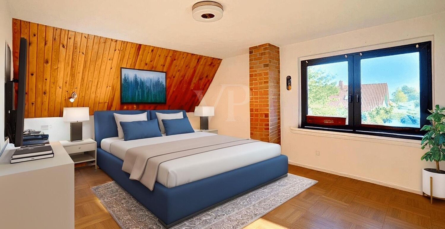 Schlafzimmer DG digital möbliert