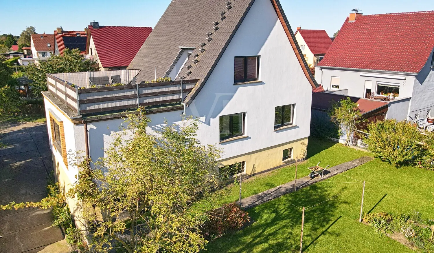 Gartenansicht Luftaufnahmen