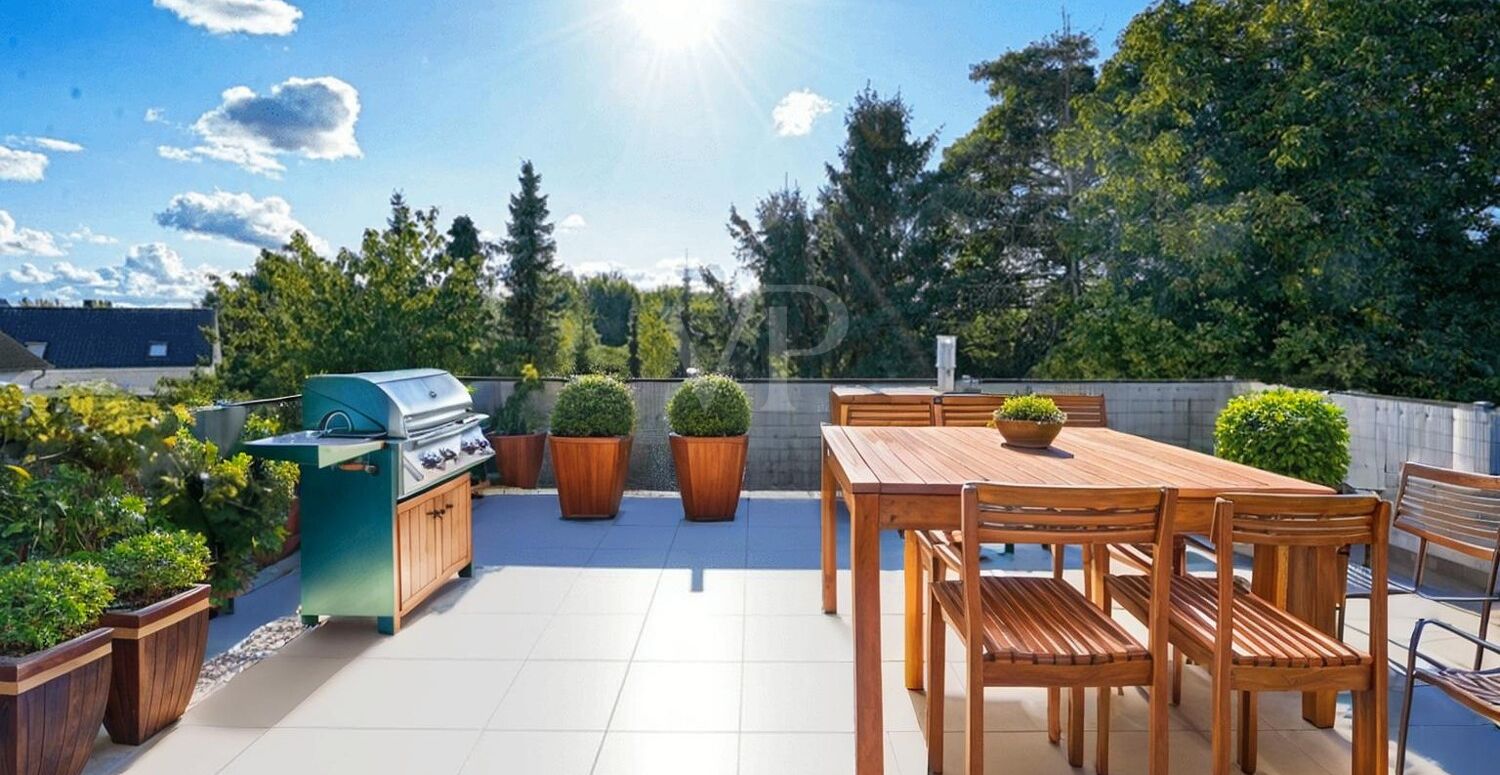 Dachterrasse digital möbliert