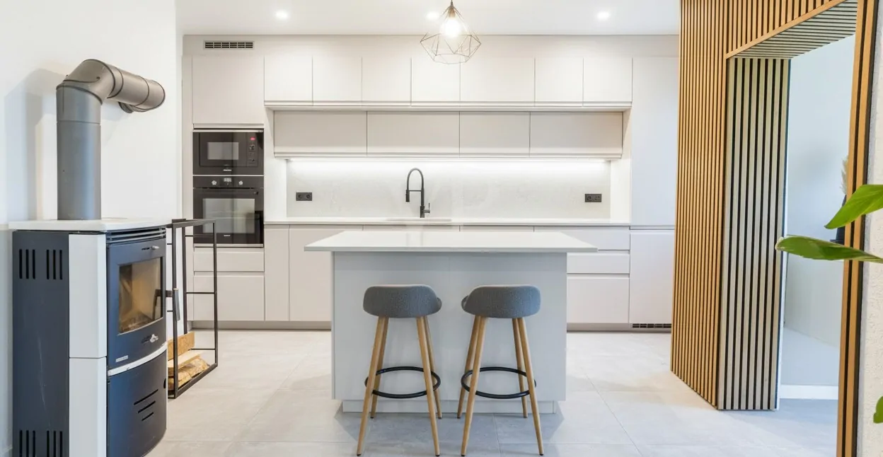 Küche digital möbliert