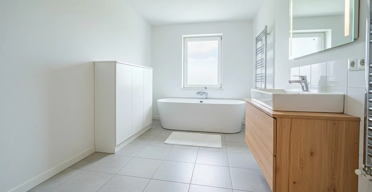 Badezimmer digital möbliert