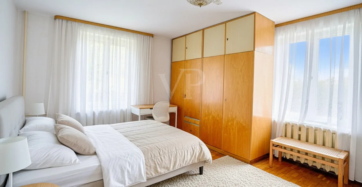 Schlafzimmer digital möbliert