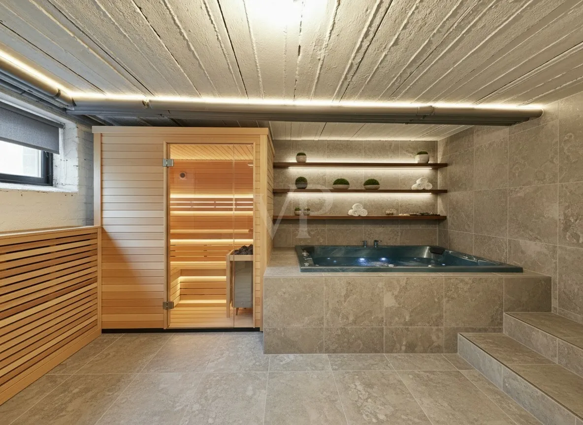 Kellerraum digital möbliert