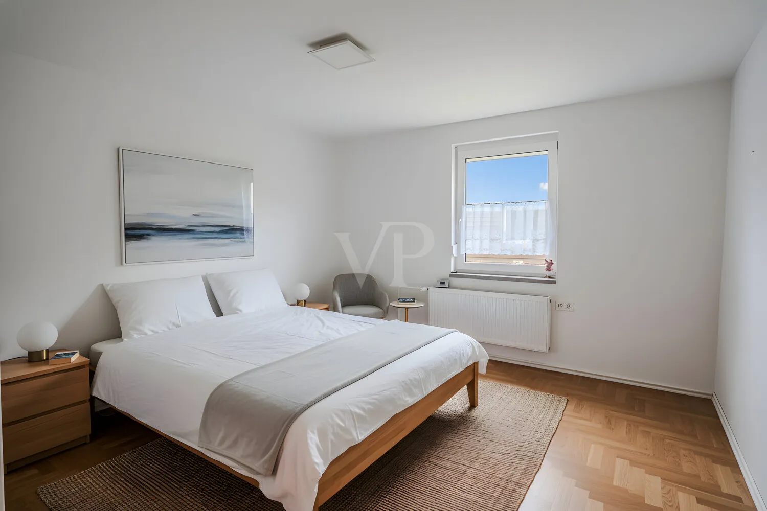 Schlafzimmer digital möbliert