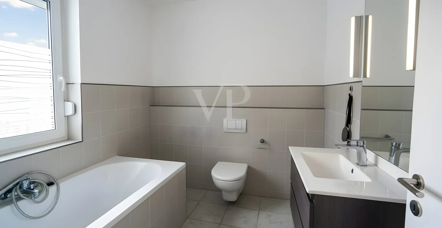 Badezimmer digital möbliert