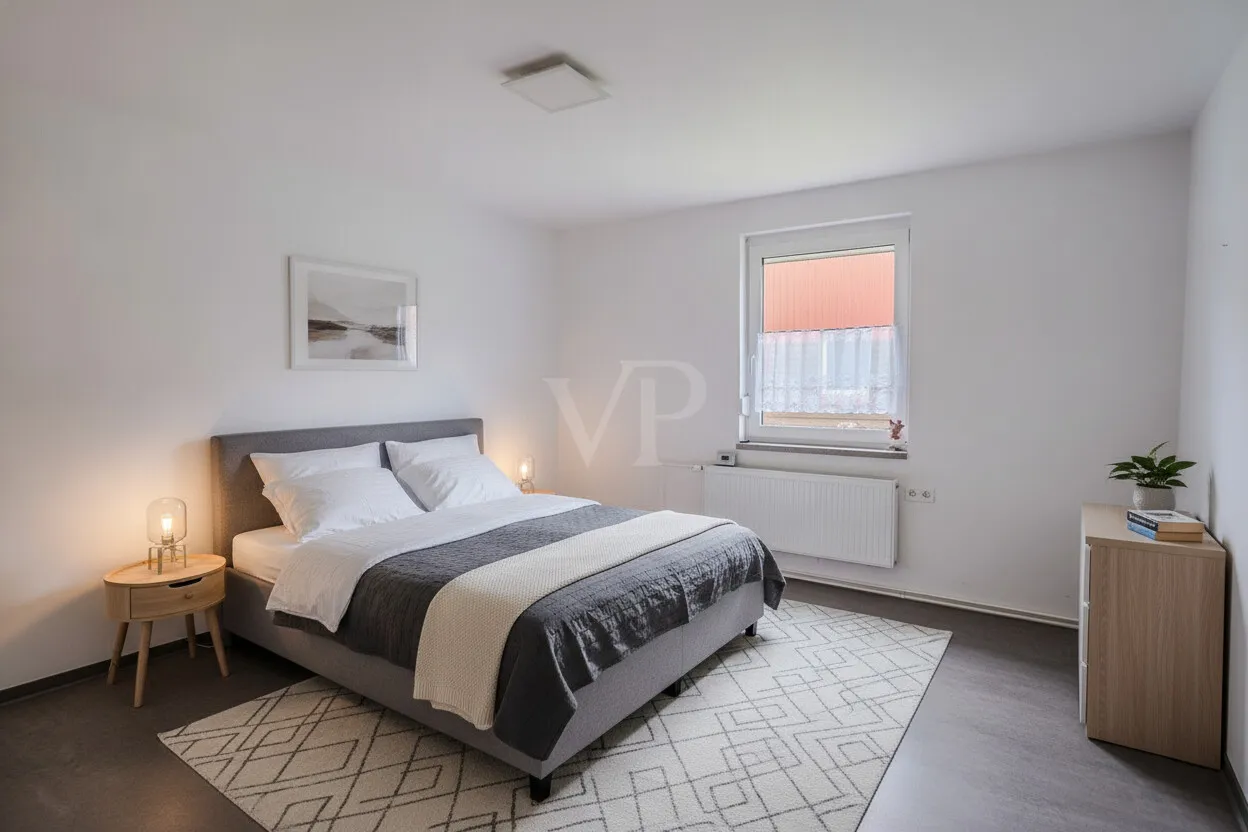 Schlafzimmer  digital möbliert
