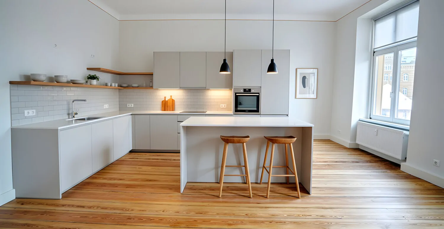 Küche digital möbliert