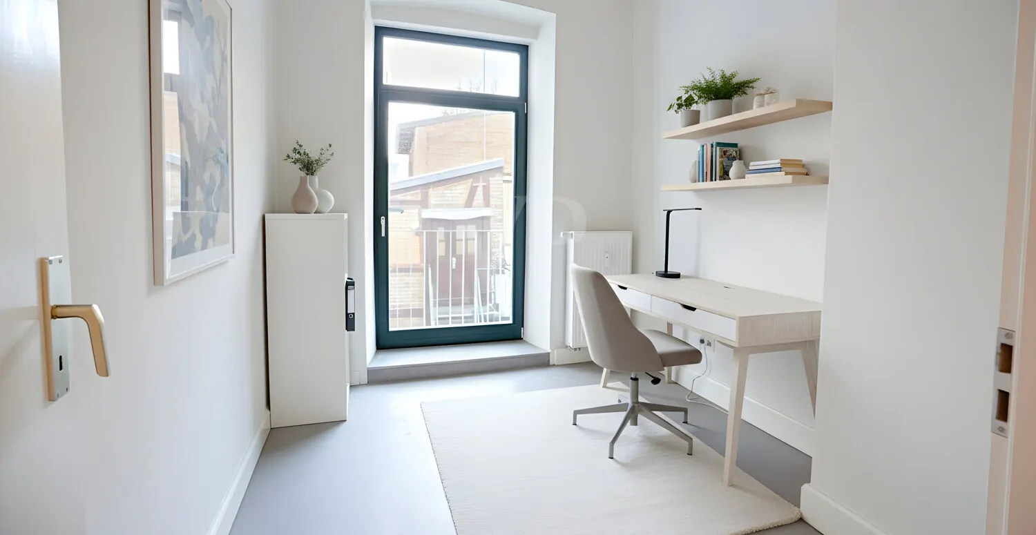 Büro digital möbliert