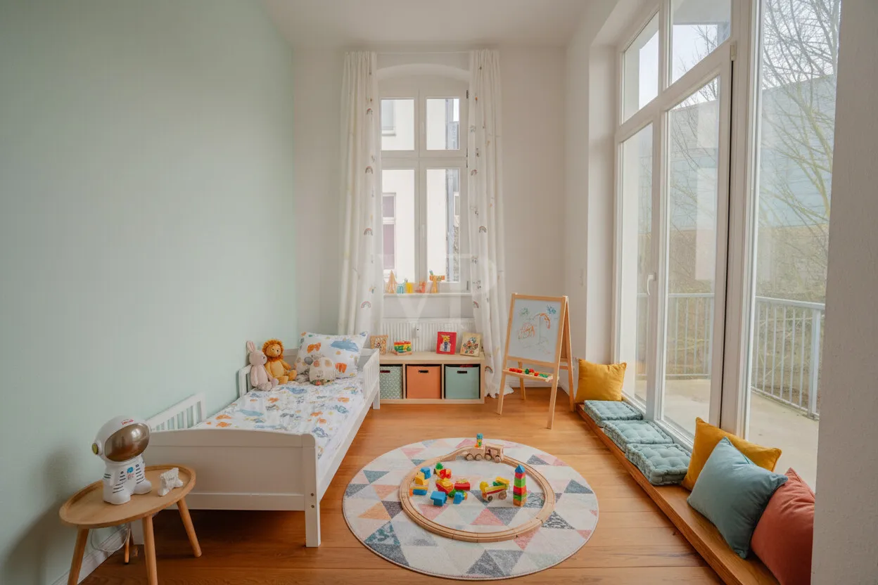 Kinderzimmer digital möbliert