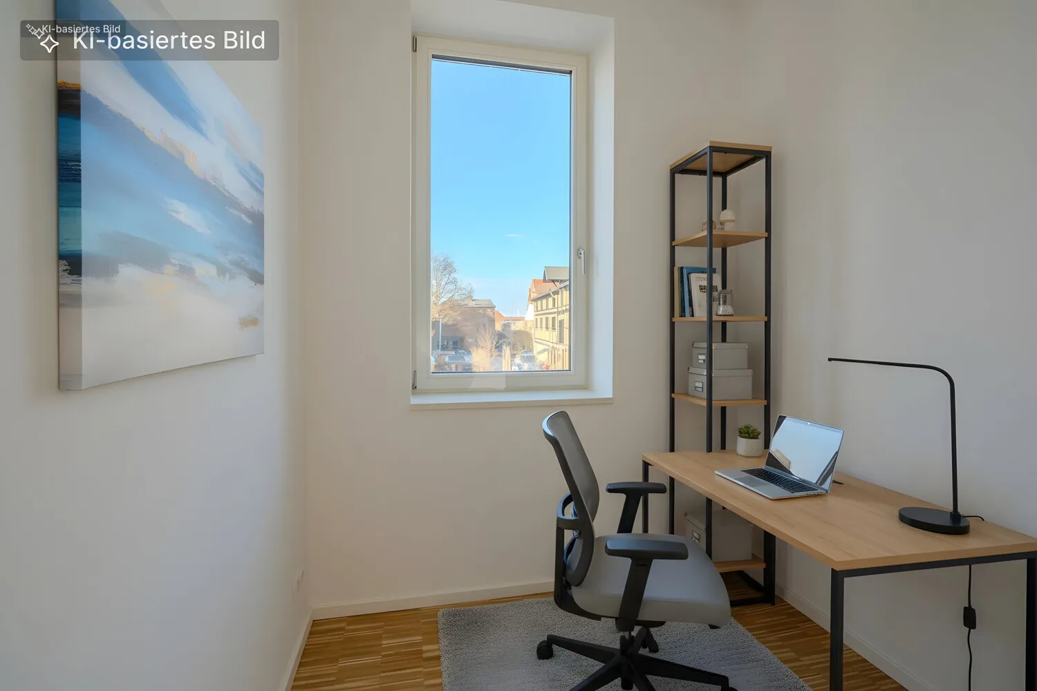 Büro digital möbliert