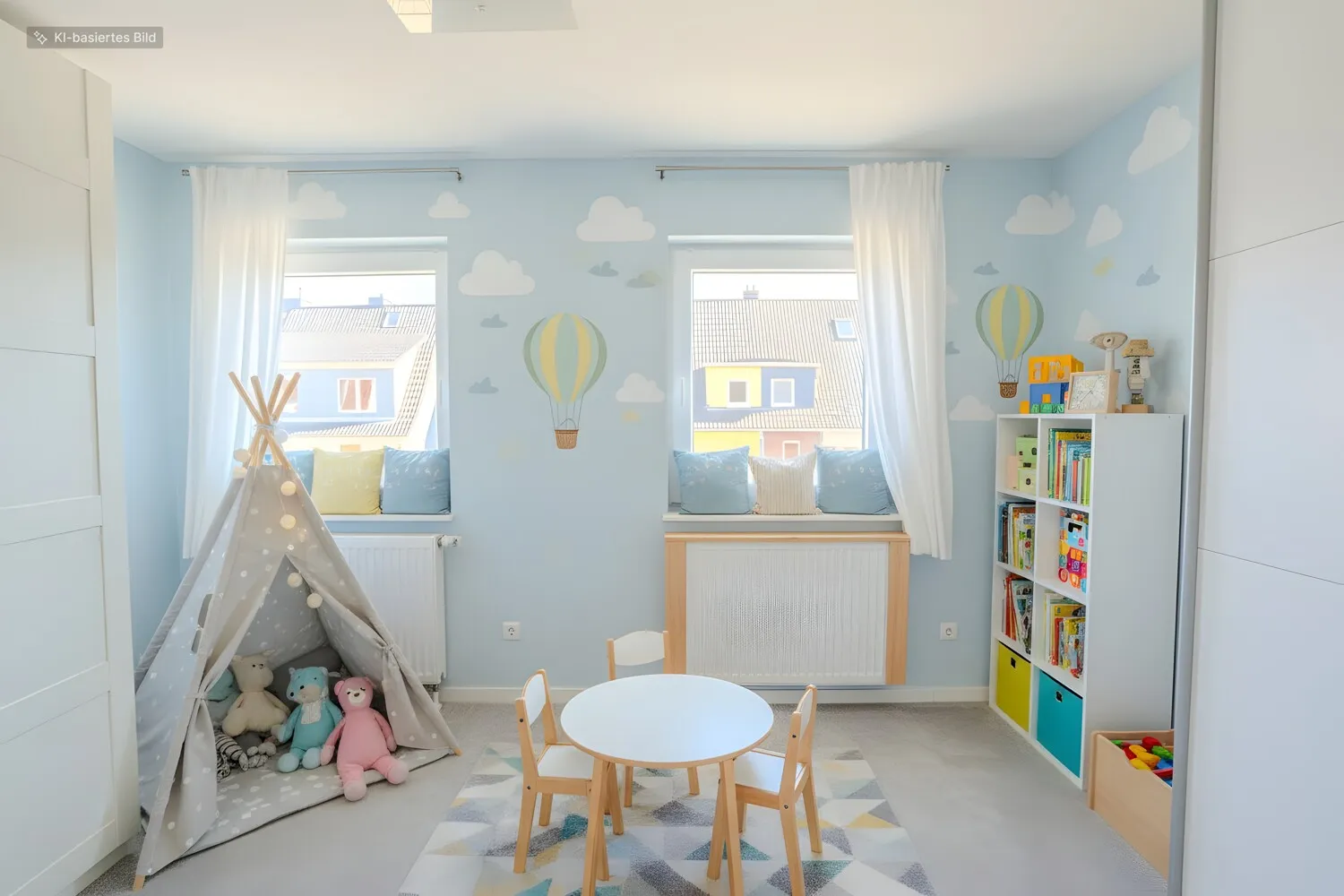 Kinderzimmer digital möbliert