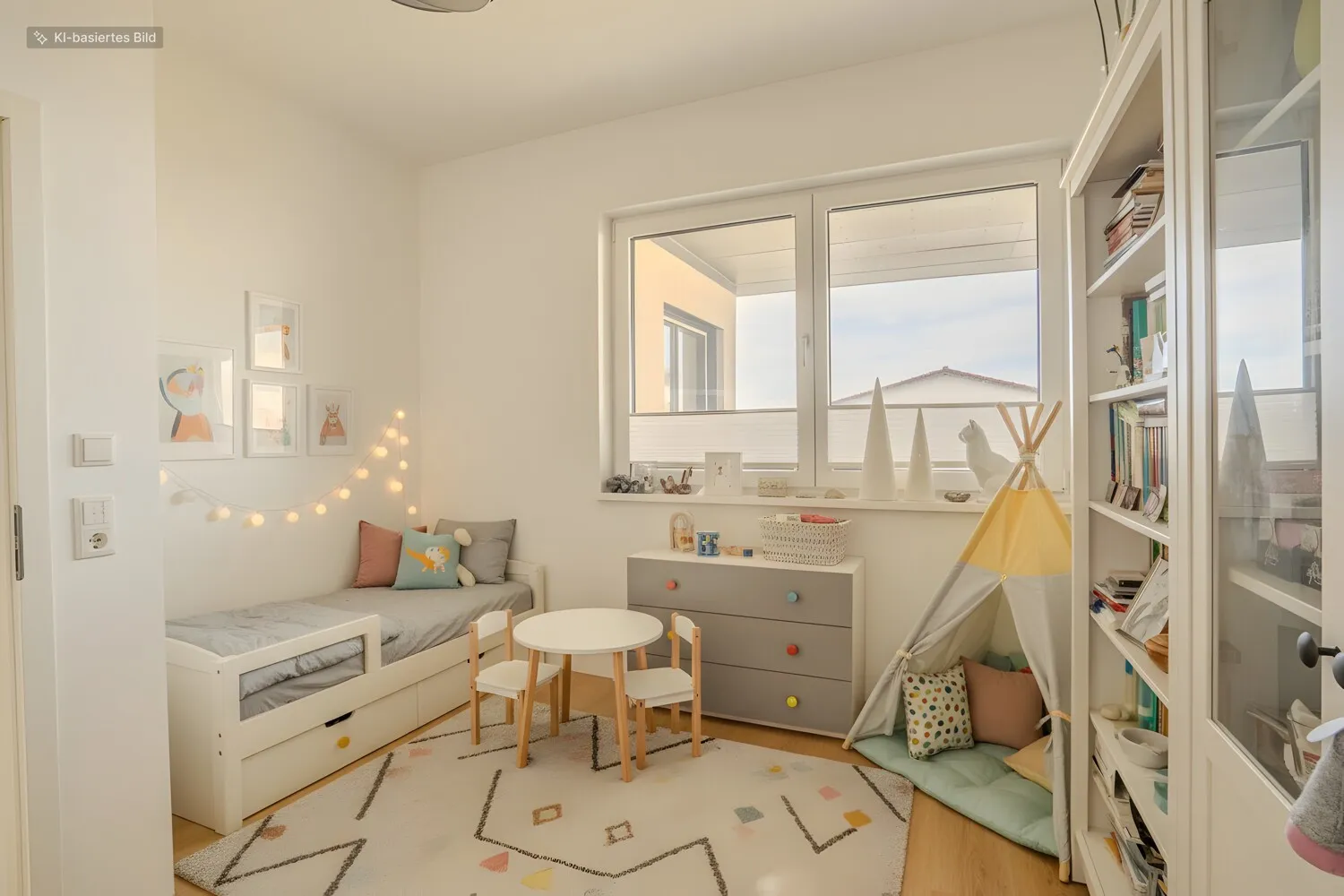 Kinderzimmer digital zum Kinderzimmer möbliert