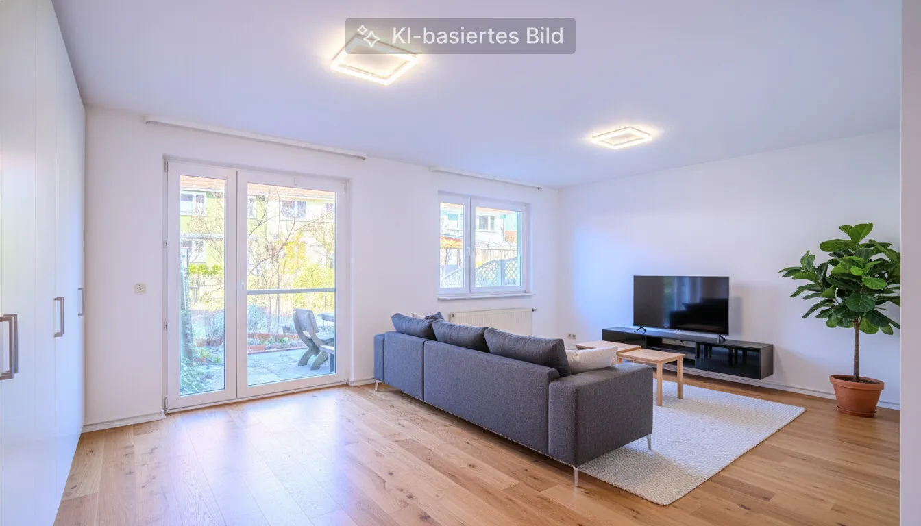Wohnzimmer digital gestaltet
