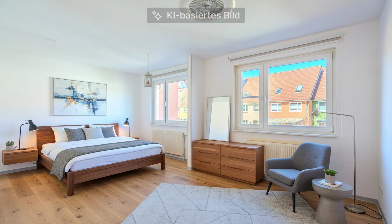 Schlafzimmer digital gestaltet