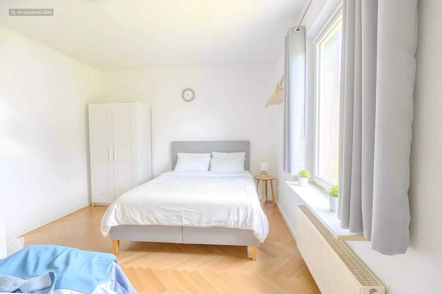 Schlafzimmer digital möbliert