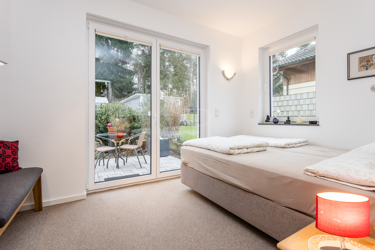 Schlafzimmer mit Terrasse (Einliegerwohnung)