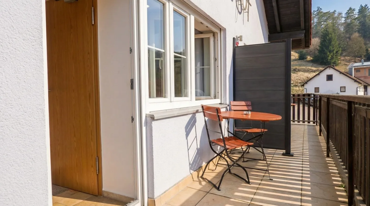 Balkon Einbettzimmer (Beispiel Ammersee)