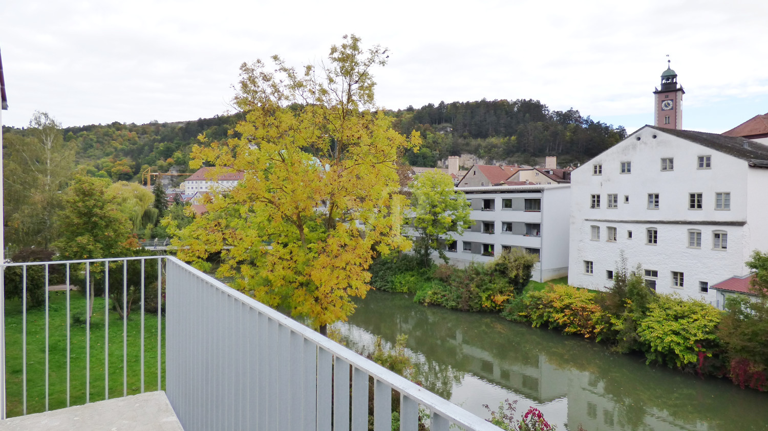 Blick vom Balkon