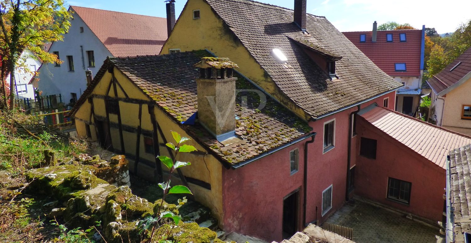 Blick auf die Bedachung