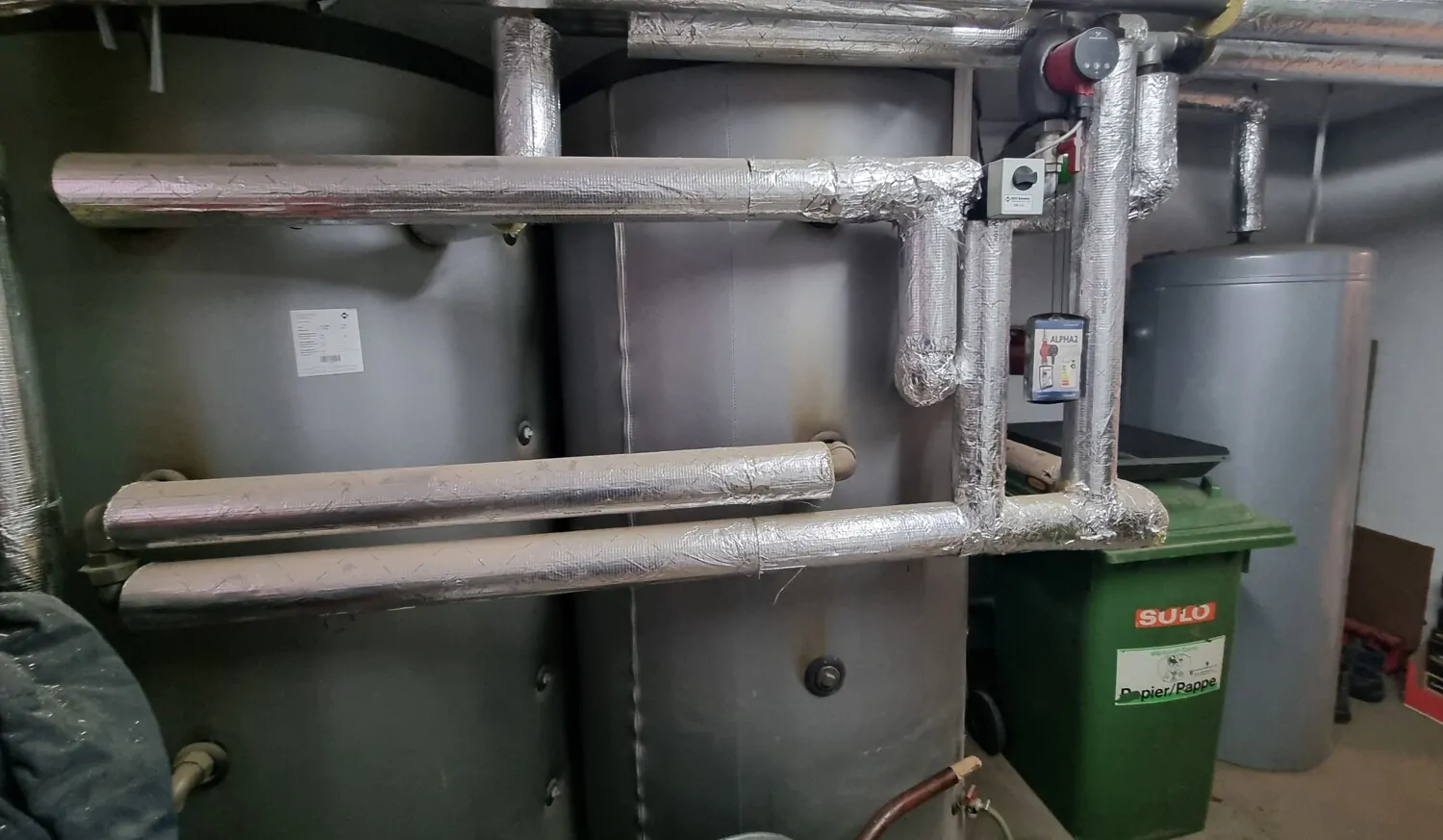 Wasserspeicher mit Solarvorbereitung