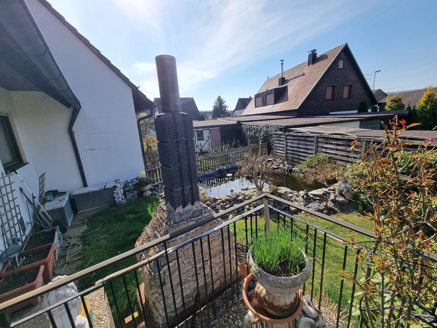 Blick über die Terrasse