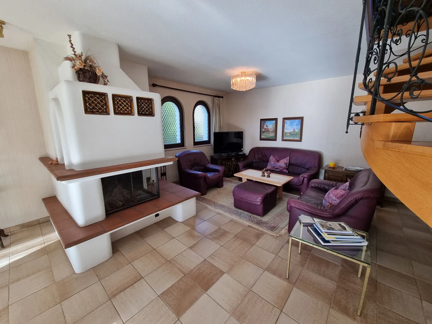 Kamin im Wohnzimmer