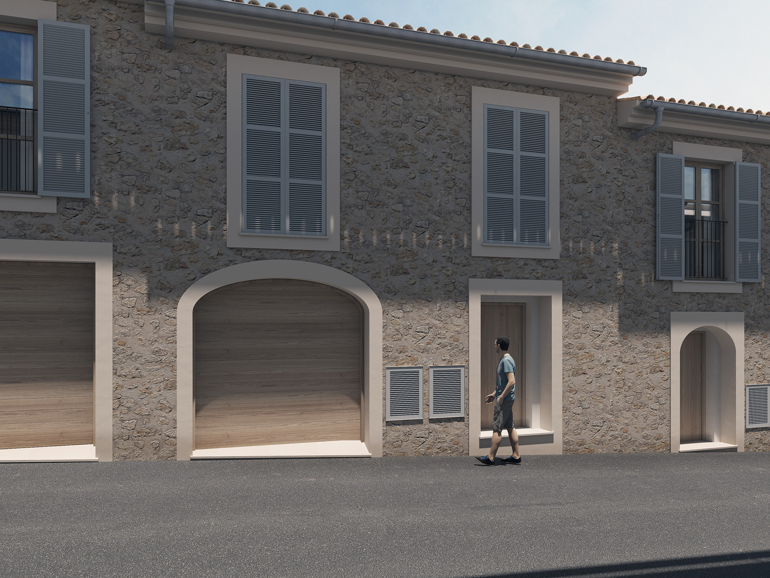 New build project - townhouse with garden and views in Caimari.