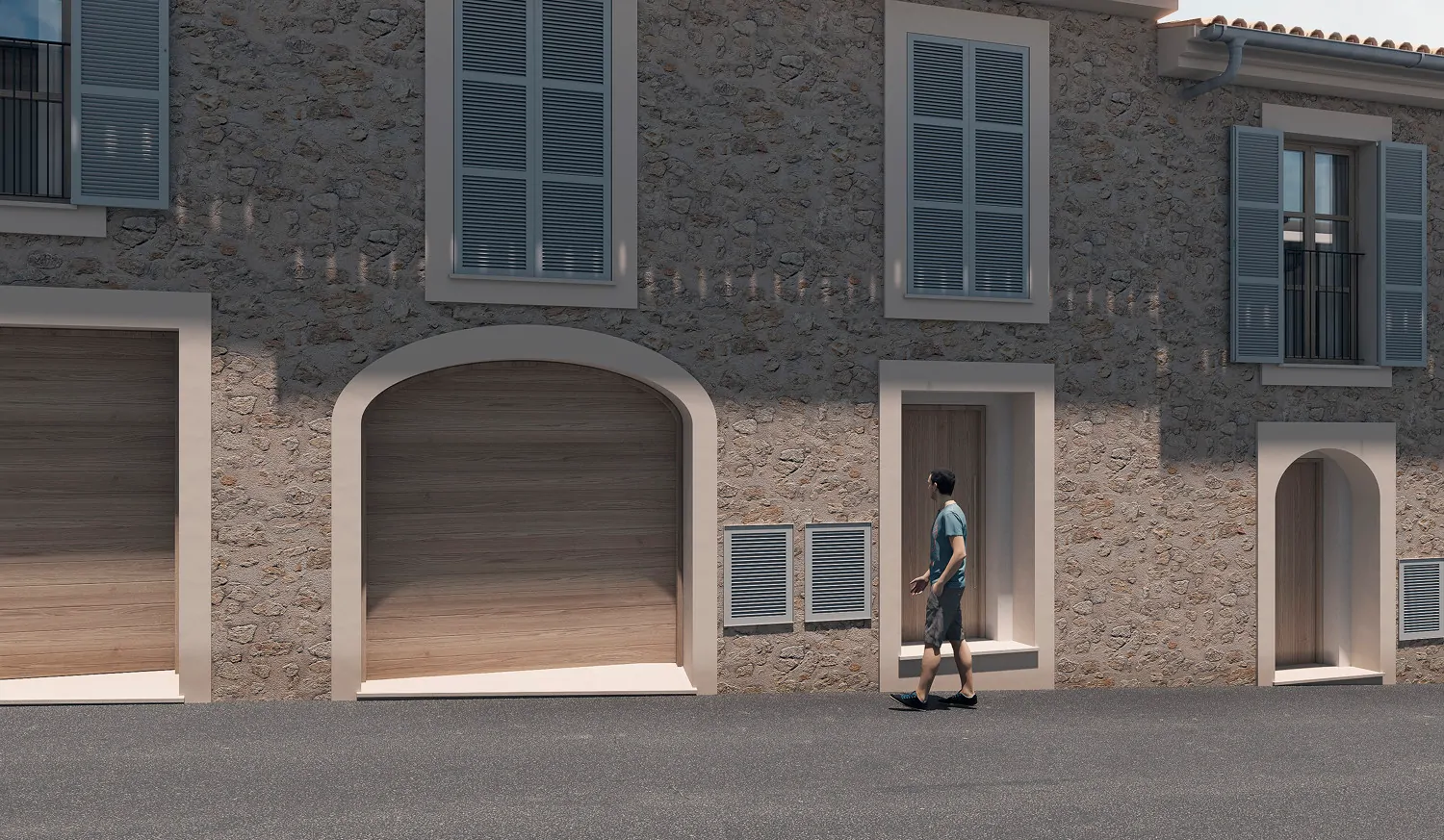 Neubauprojekt - Stadthaus mit Garten und Aussicht in Caimari.