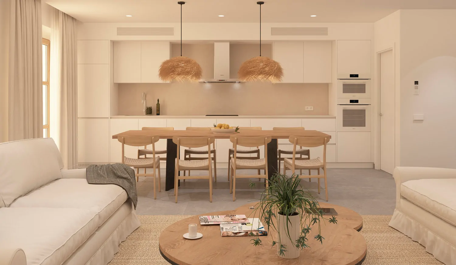 Nuovo progetto di costruzione - casa a schiera con piscina e vista a Caimari.