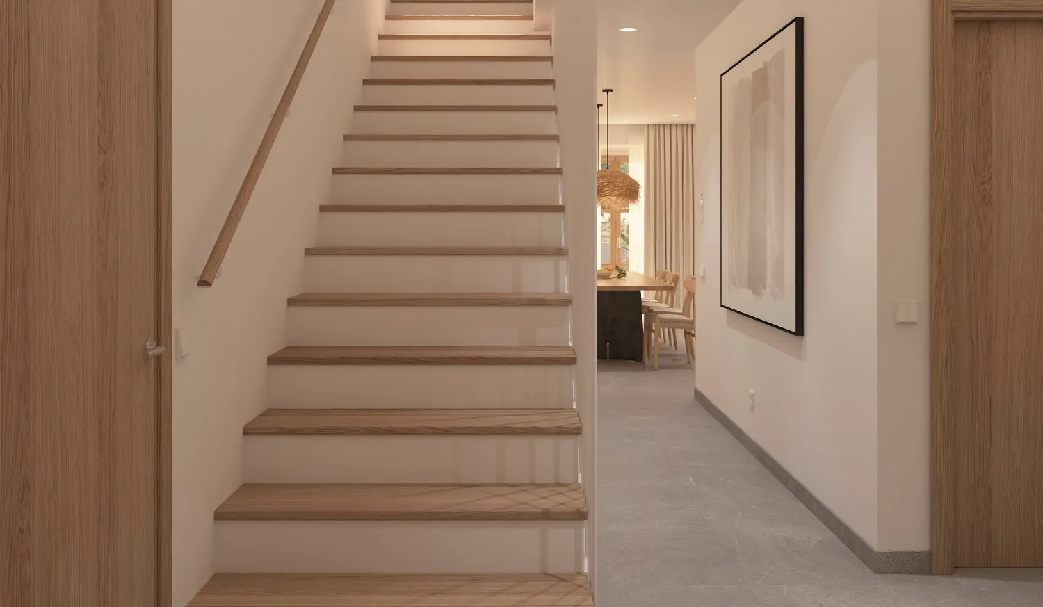 Nuovo progetto di costruzione - casa a schiera con piscina e vista a Caimari.