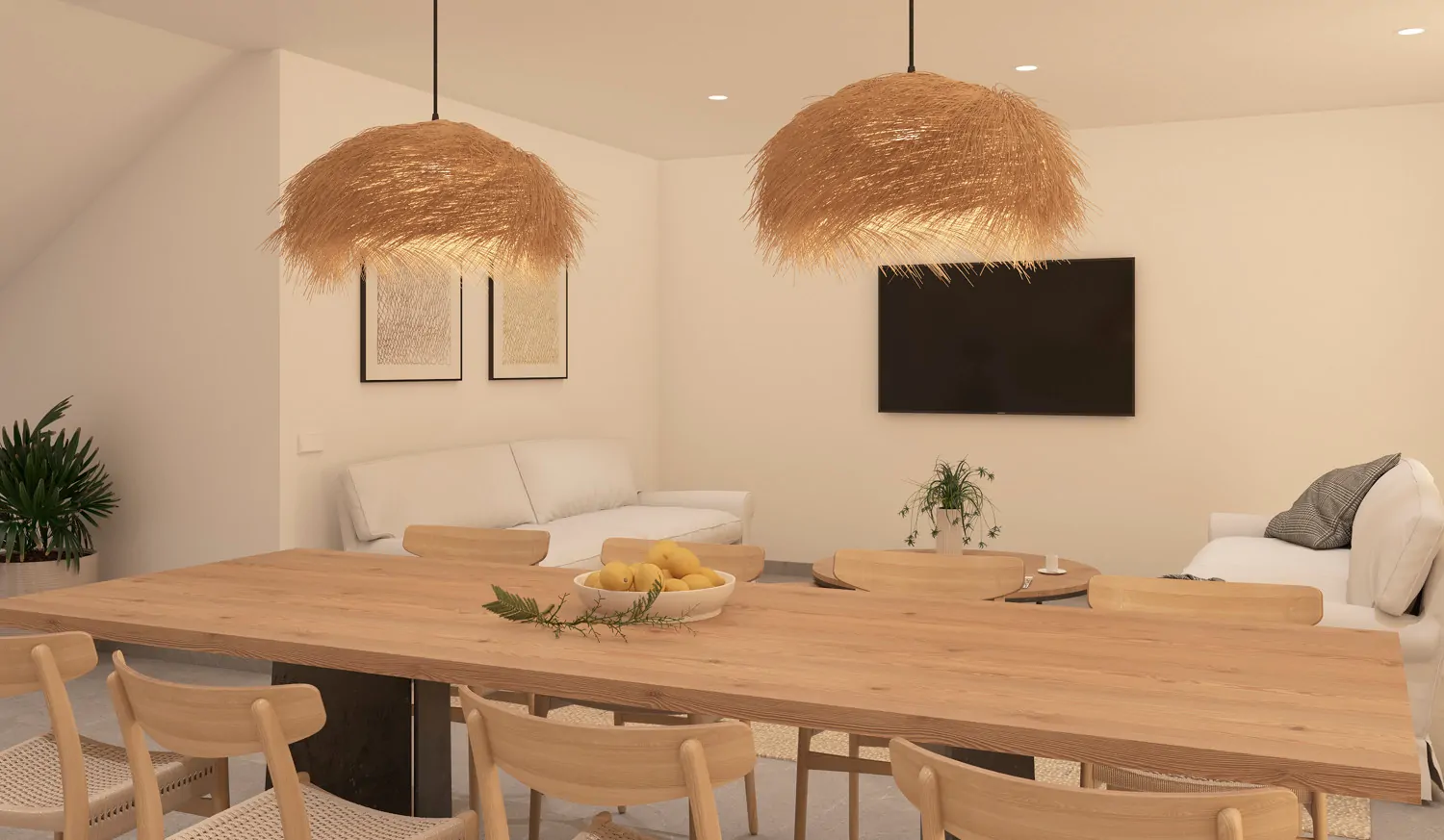 Nuovo progetto di costruzione - casa a schiera con piscina e vista a Caimari.