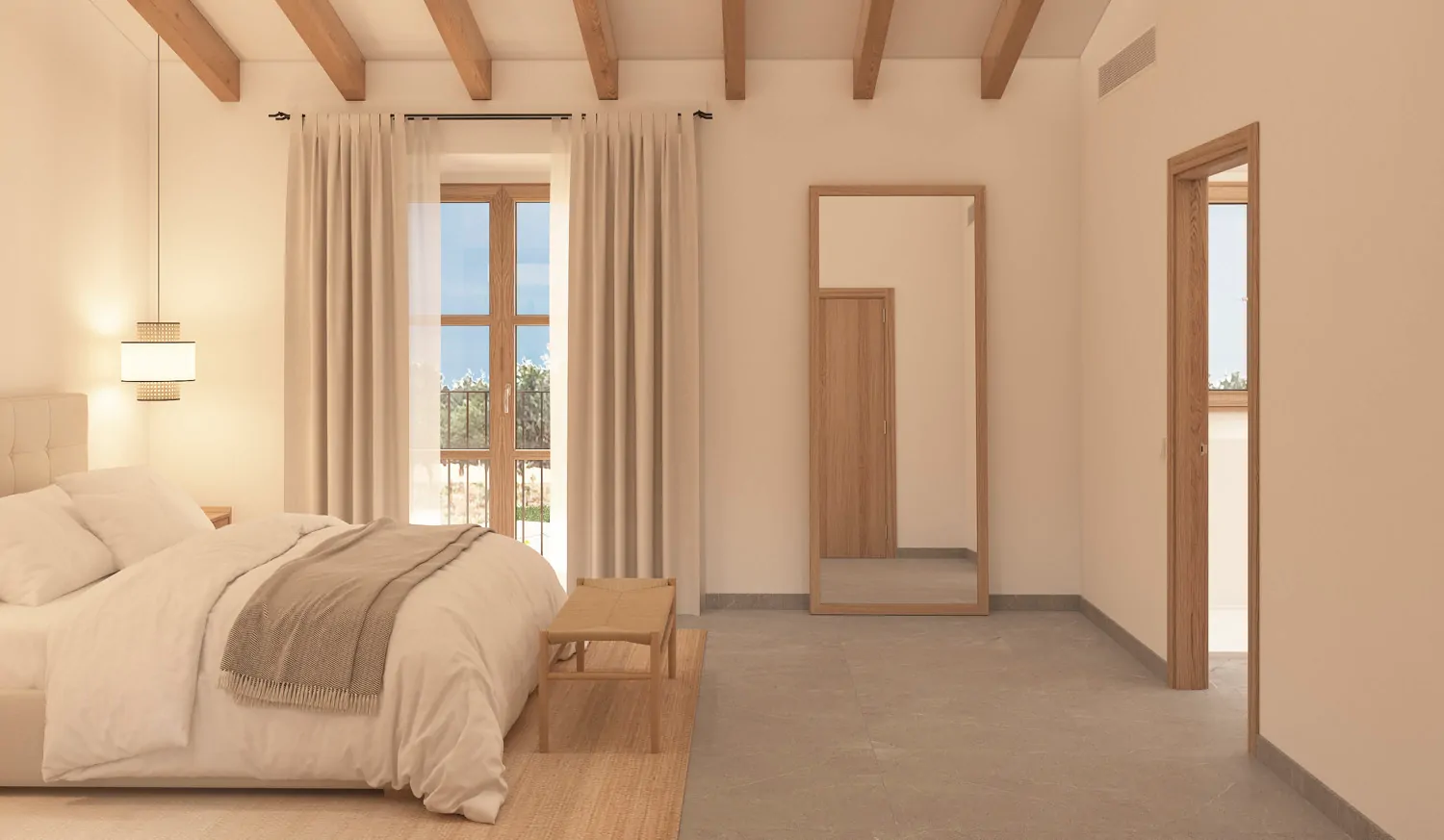 Proyecto de nueva construcción - adosado con jardin y vistas en Caimari.