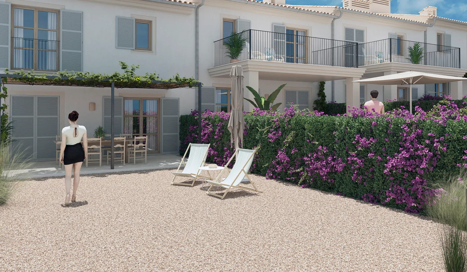 Proyecto de nueva construcción - adosado con jardin y vistas en Caimari.