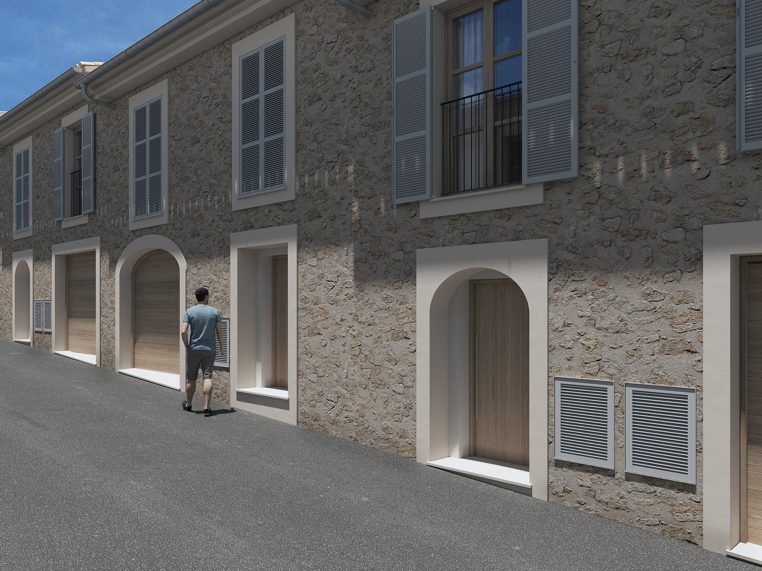 New build project - townhouse with garden and views in Caimari.