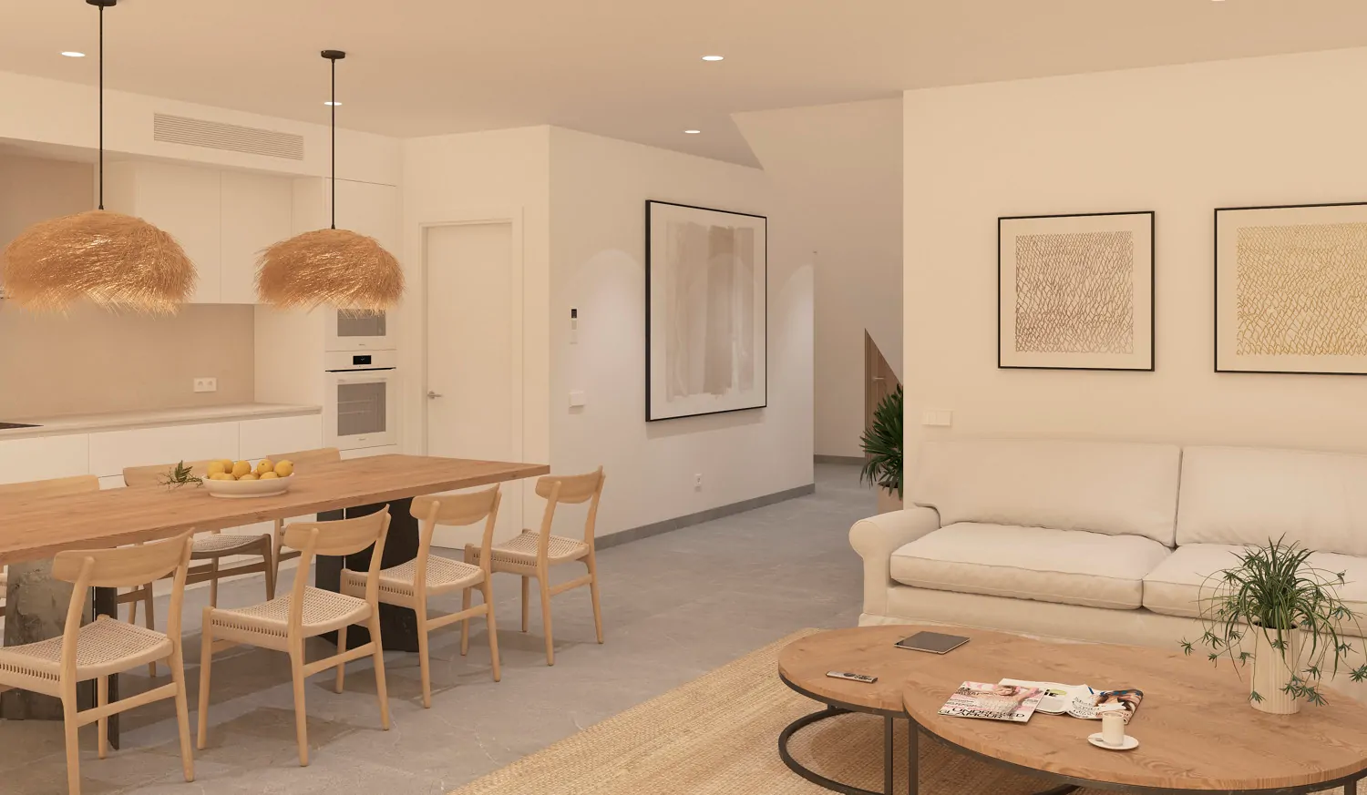 Nuovo progetto di costruzione - casa a schiera con giardino e vista a Caimari.