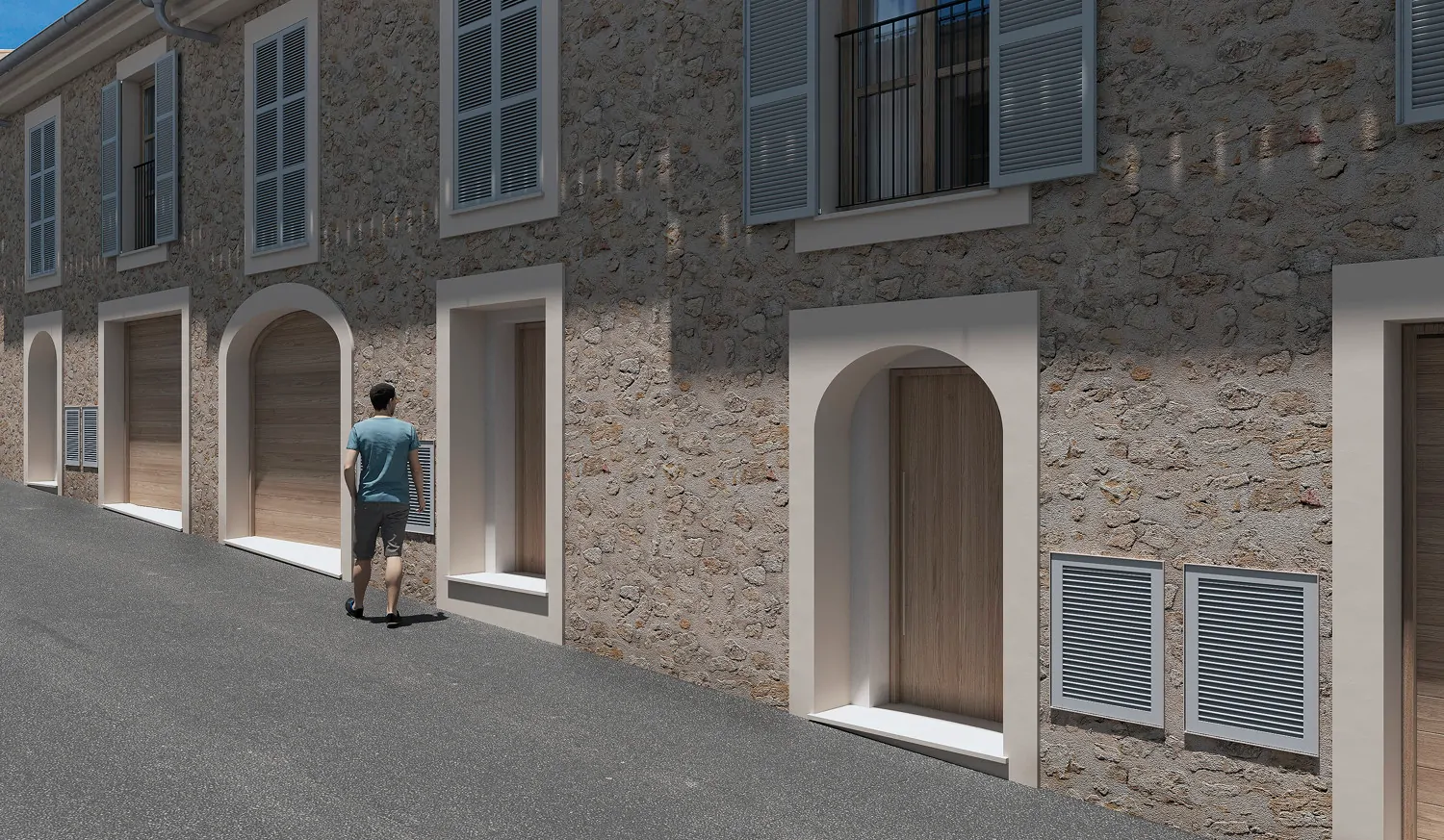 Nuovo progetto di costruzione - casa a schiera con giardino e vista a Caimari.