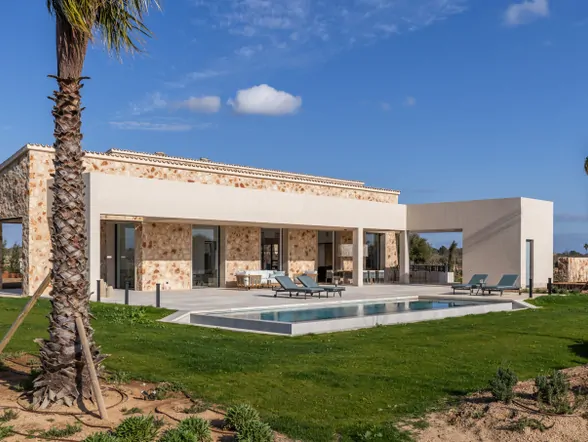 Modern finca with natural stone walls and pool in a dream location near Cala Llombards – photo 33