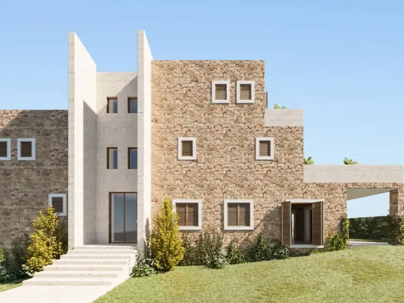 Modern finca with natural stone walls and pool in a dream location near Cala Llombards – photo 29