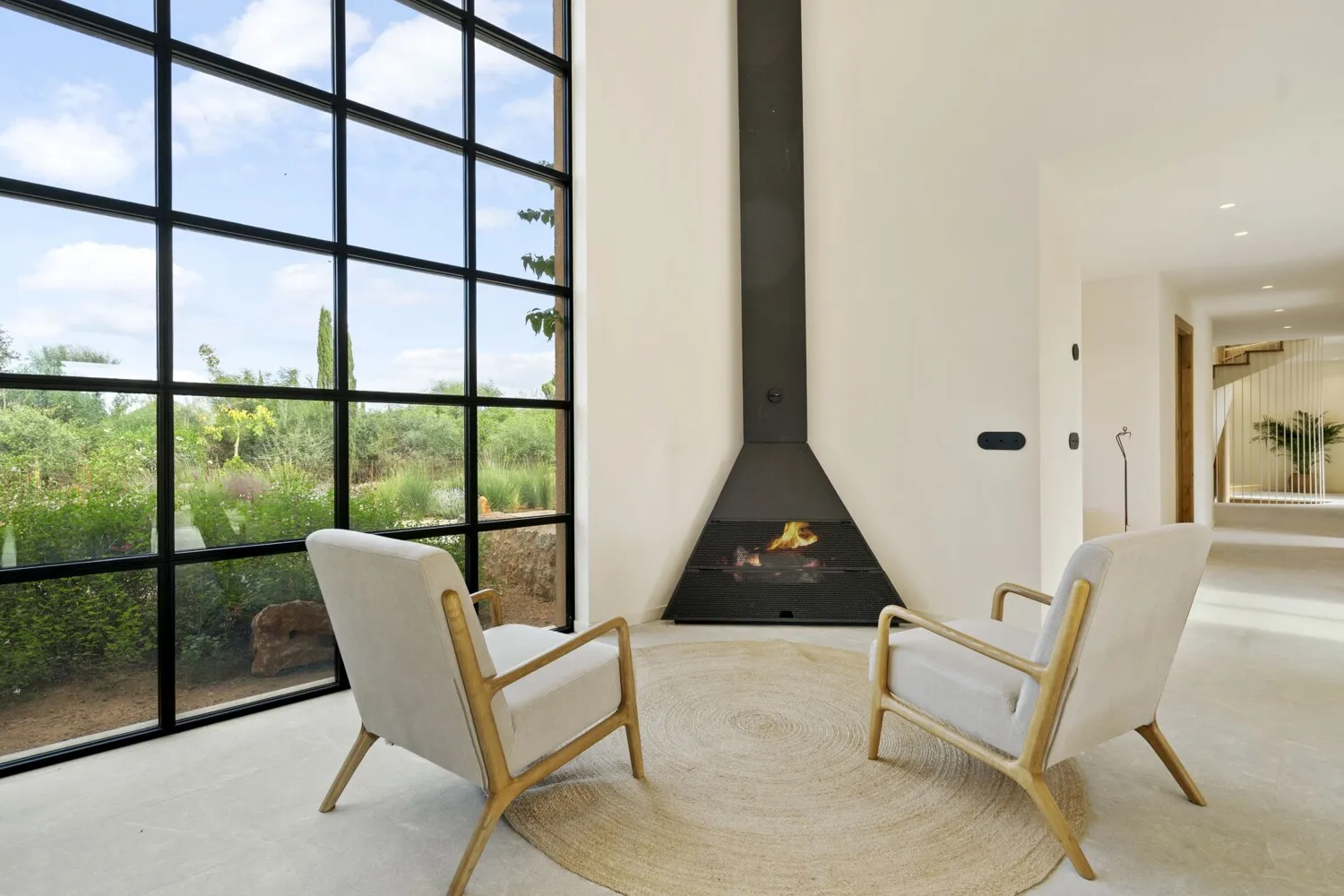 Acogedora chimenea