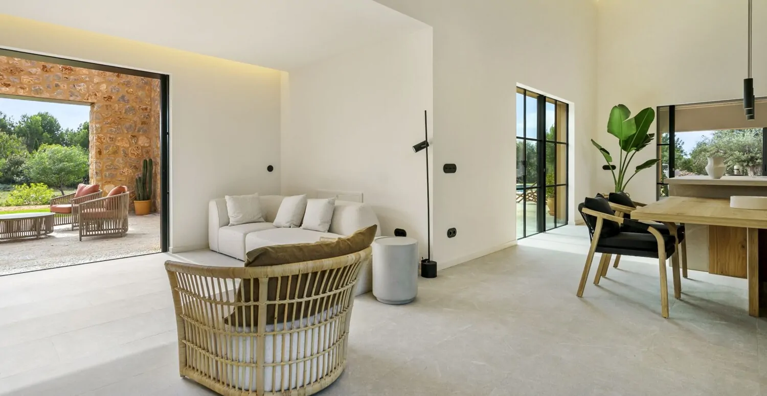 Sitting area in the living room