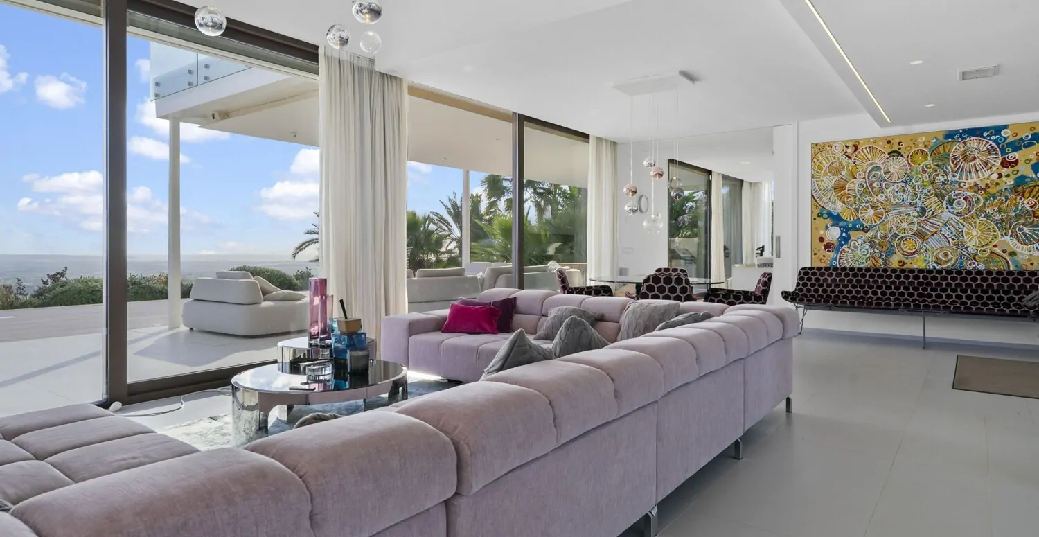 Living area with access to the terrace