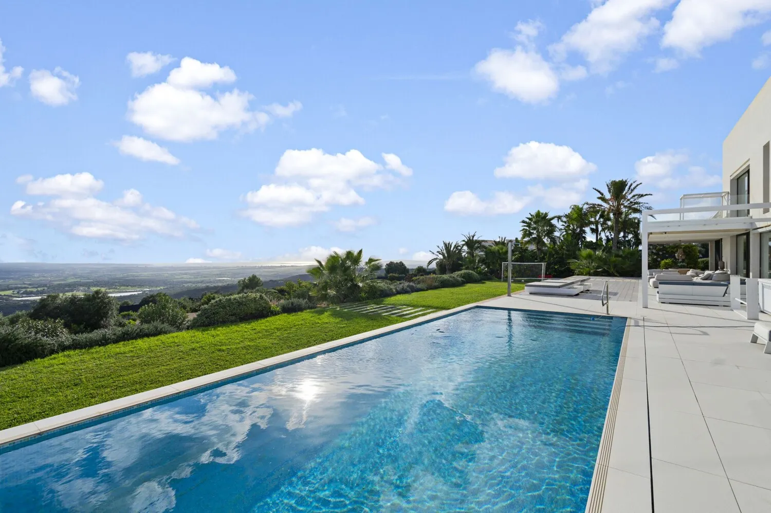 Pool with Mediterranean Sea view