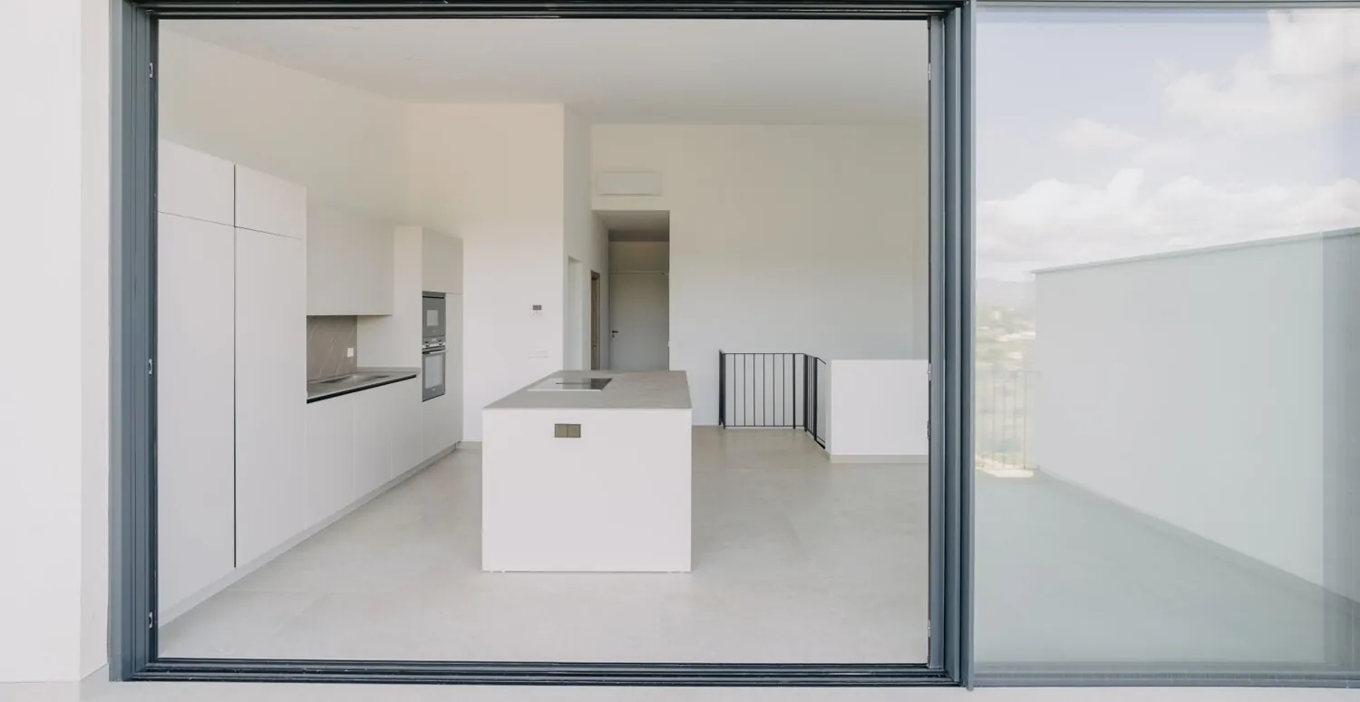 Blick ins Wohn- Esszimmer