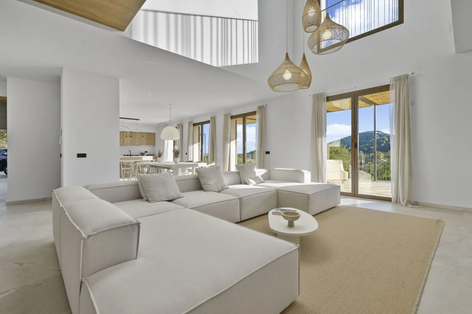 Vista al entrar en la propiedad