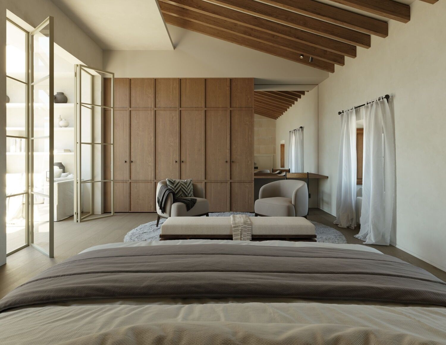 Hauptschlafzimmer und Einbauschrank